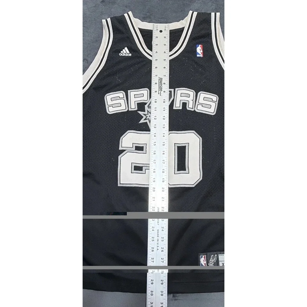 Vintage Manu Ginobili San Antonio Spurs Reebok NBA Stitched Jersey Sz. XL EUC